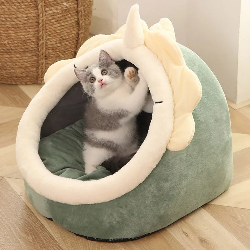 Cozy Cave Cat Bed – Foldable, Washable & Perfect for Deep Sleep