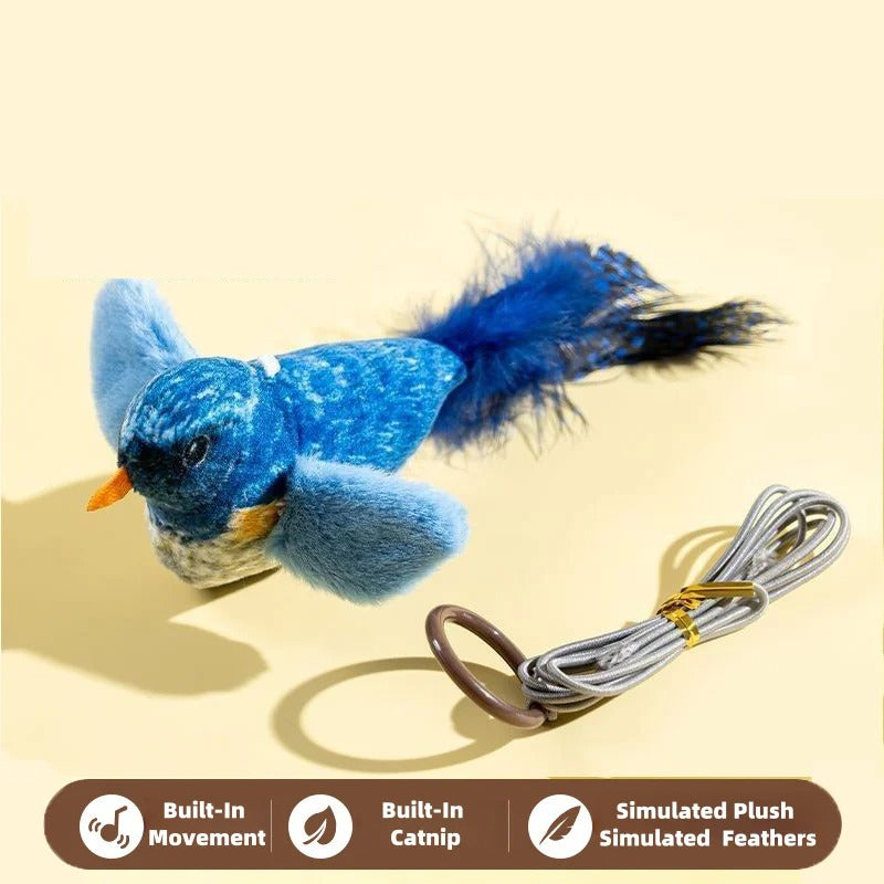 Interactive Catnip Toy with Bird Sounds