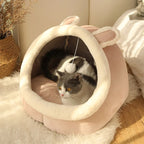 Cozy Cave Cat Bed – Foldable, Washable & Perfect for Deep Sleep